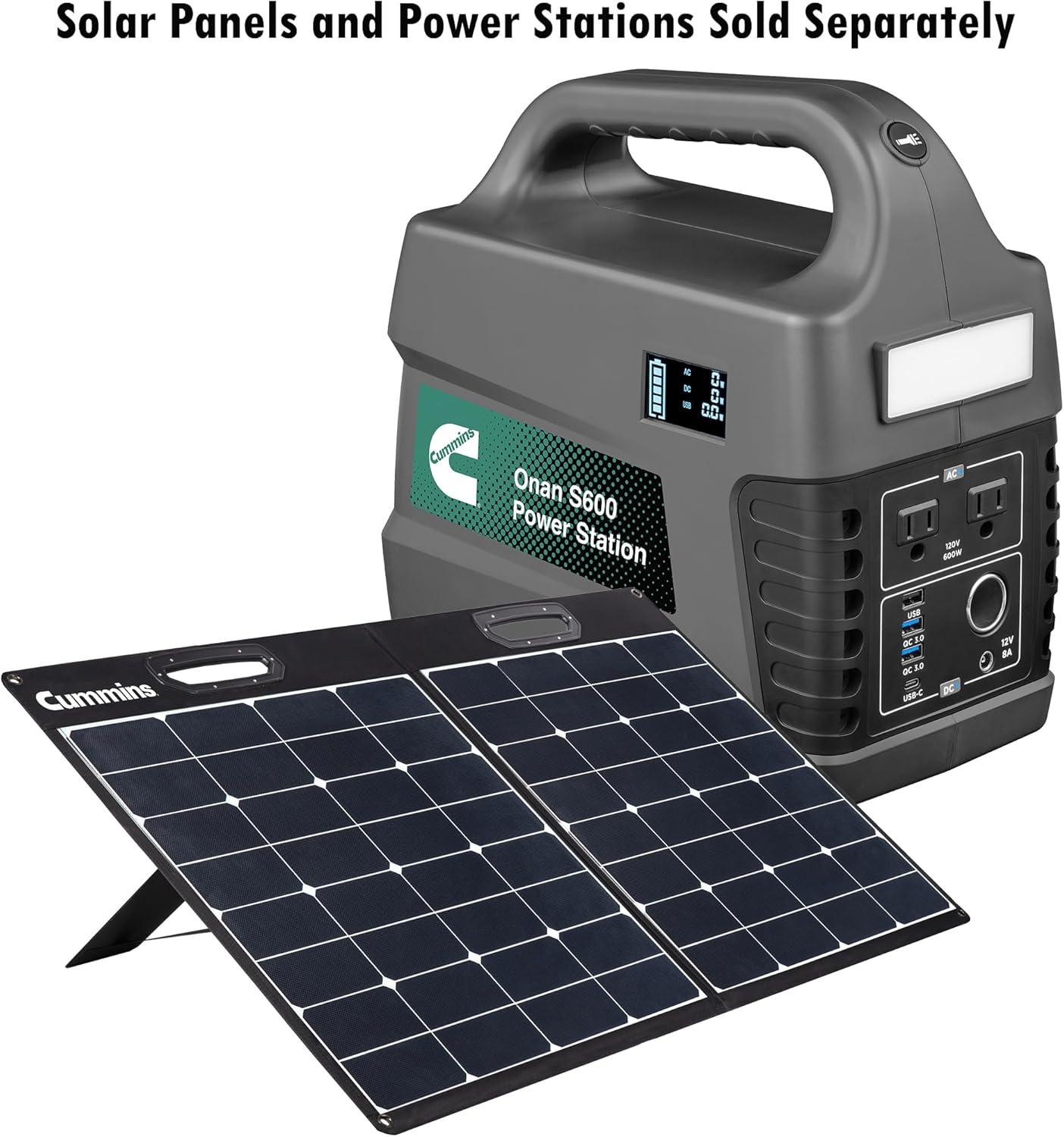 Cummins Onan Solar Panel SP100, 100 Watt, Compatible with Cummins Power Stations for a Mobile Lifestyle