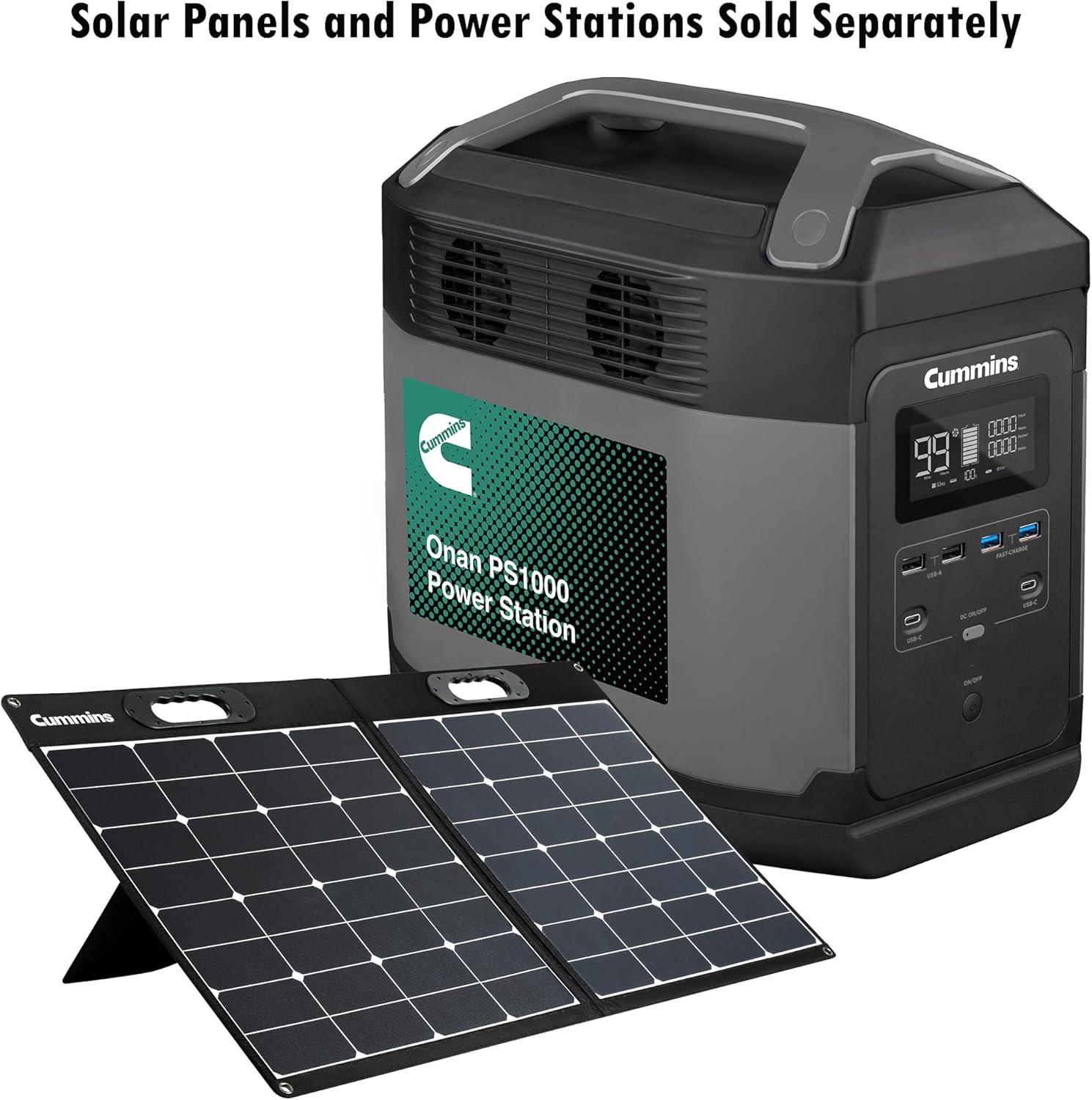 Cummins Onan Solar Panel SP100, 100 Watt, Compatible with Cummins Power Stations for a Mobile Lifestyle