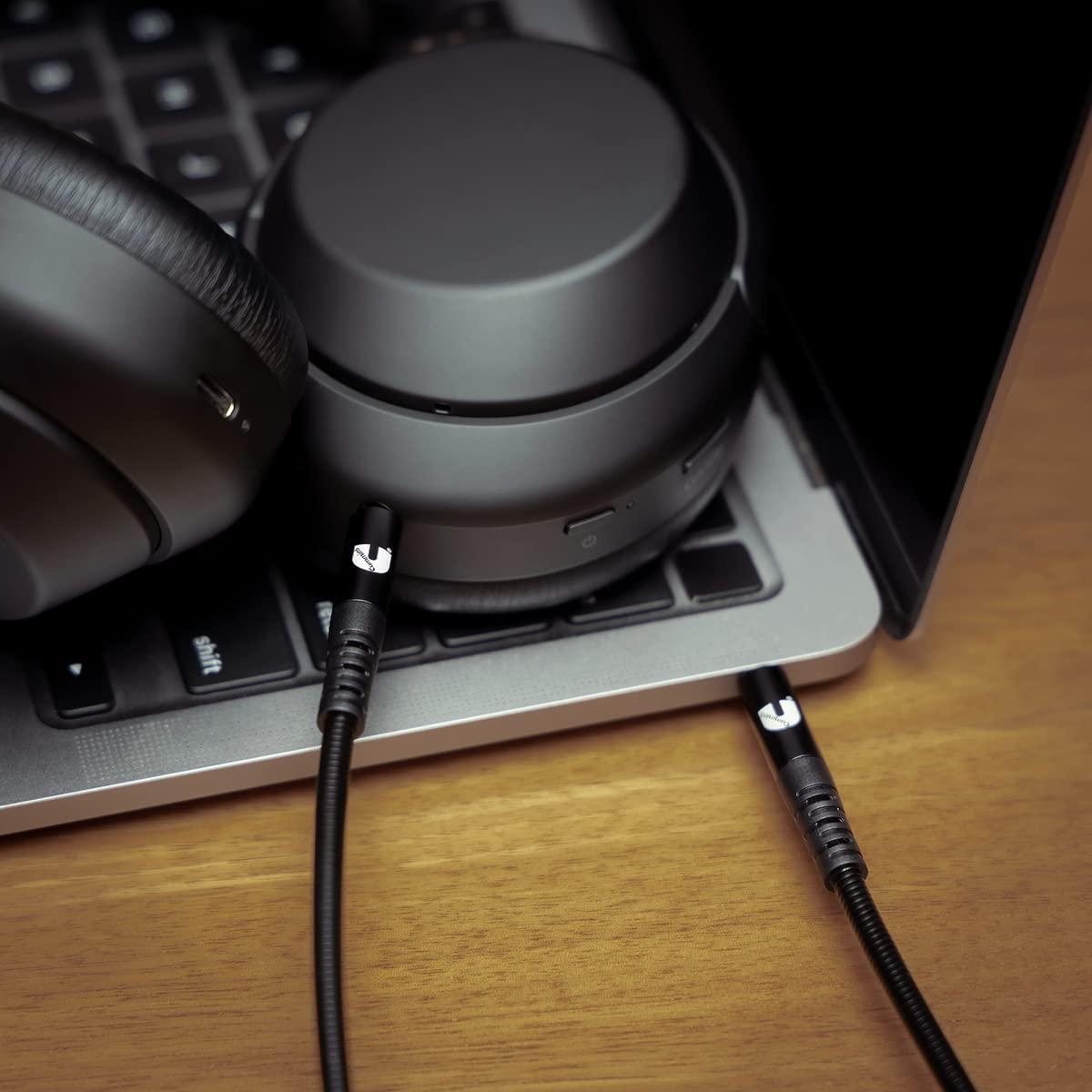 Cummins CMN4717 Aux to Aux Cable for Audio Connect with Wrap Attachment 3.5mm Male to Male – 8 Feet(4 Feet)