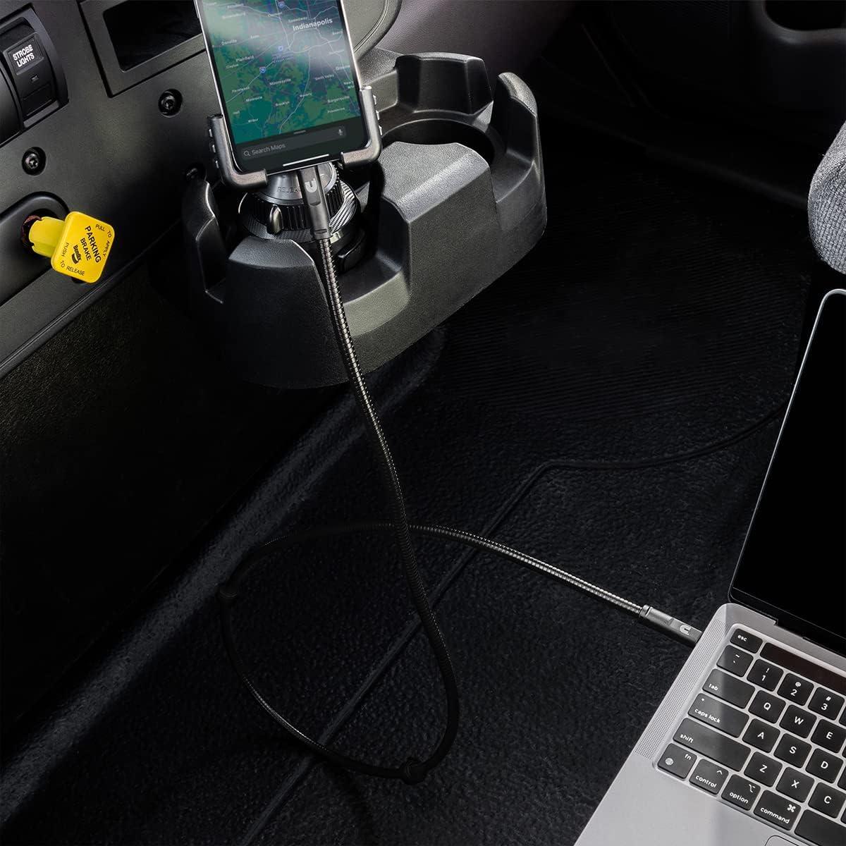 Cummins Steel Braided USB-C(R) Lightning(R) Charging Cord HD Steel Compatible with Apple(R) Devices 4ft CMN4701
