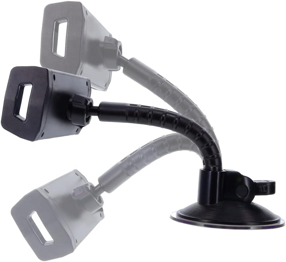 Cummins Windshield Tablet Mount CMNWSTBLT – Suction Cup Holder for Car Window or Dash Universal Compatibility Tablet Dock – Black