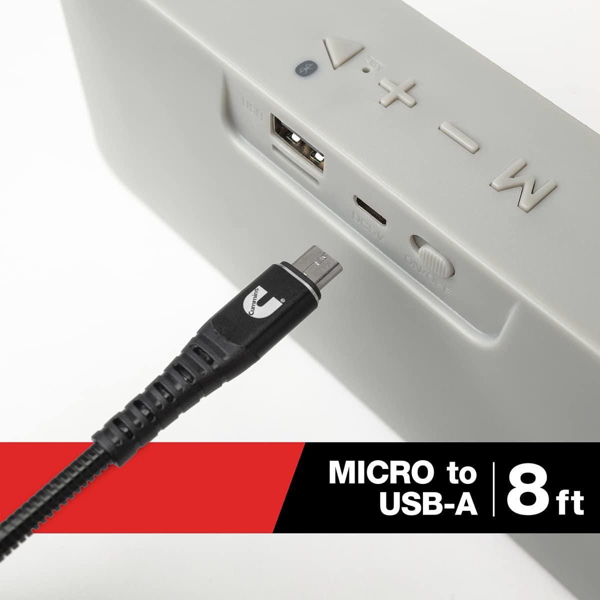Cummins CMN4714 USB C Certified Micro Flexible Charging Cable Micro to USB C Google Nexus 5X, 6P, Google Pixel, and Others Compatible – 4 Foot(8 Feet)