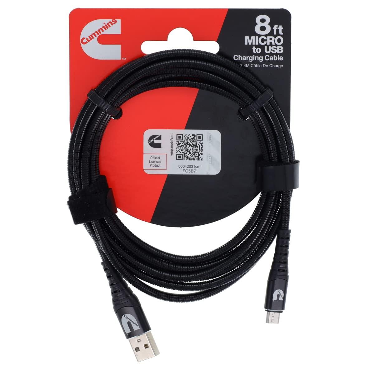 Cummins CMN4714 USB C Certified Micro Flexible Charging Cable Micro to USB C Google Nexus 5X, 6P, Google Pixel, and Others Compatible – 4 Foot(8 Feet)