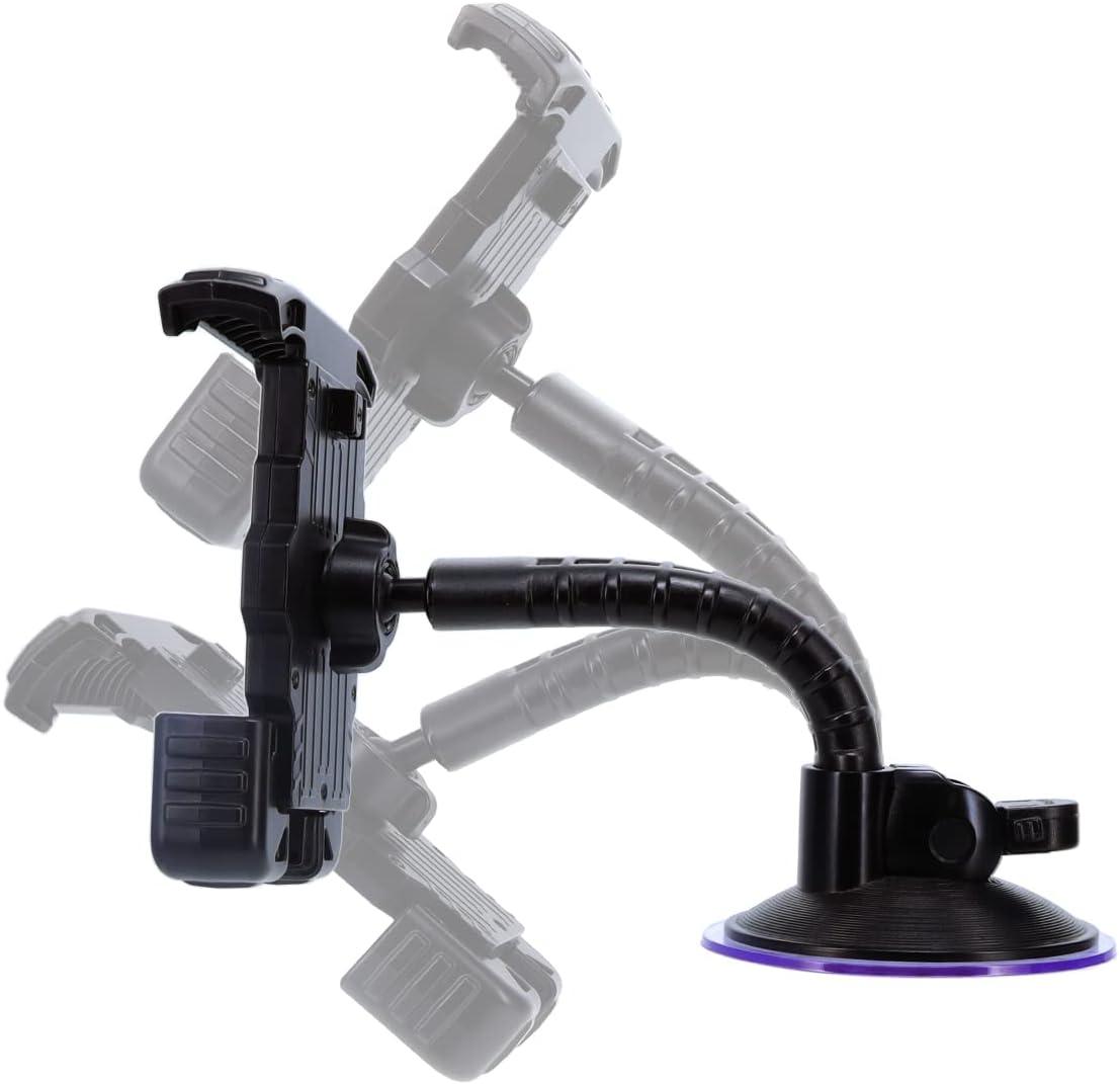 Cummins Windshield Phone Mount CMNWSPH – Suction Cup Phone Holder for Car or Truck Window or Dash Universal Fit – Black