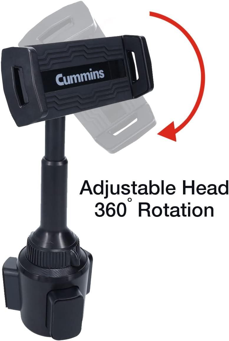 Cummins Cup Holder Tablet Mount CMNCHTBLT – Tablet Dock for iPad Samsung Galaxy Tab Amazon Fire and More – Black