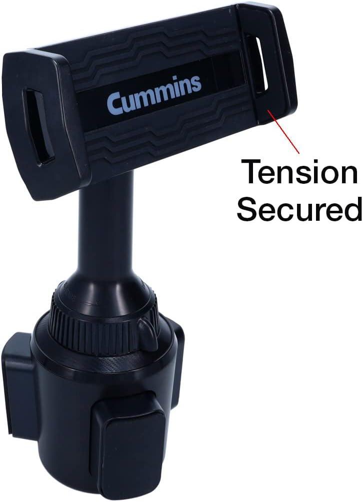Cummins Cup Holder Tablet Mount CMNCHTBLT – Tablet Dock for iPad Samsung Galaxy Tab Amazon Fire and More – Black