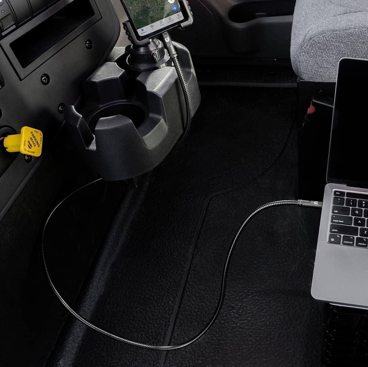 Cummins CMN4703 4 Foot USB-C to C Cable for Charging Android Devices Rugged Steel Charging Cord