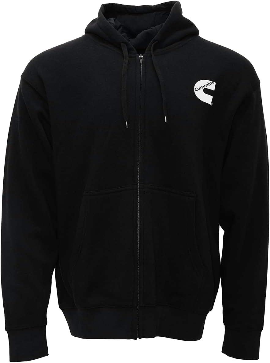 Cummins Men’s Sweatshirt Black Zipper Hoodie