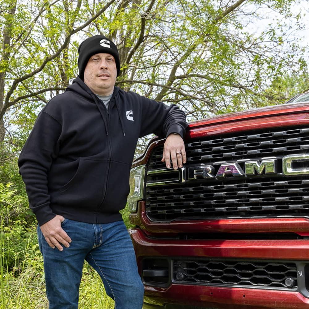 Cummins Hoodie Mens Womens Sweatshirt Pullover Logo Hoodies(Black)