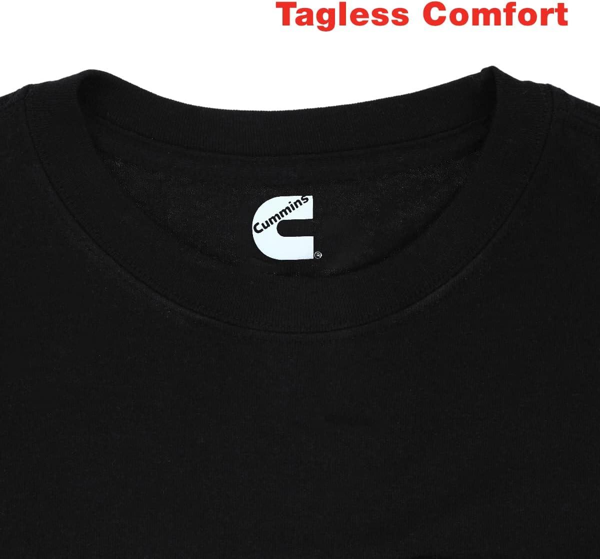 Cummins Men Standard Short Sleeve Pocket Tee, Black