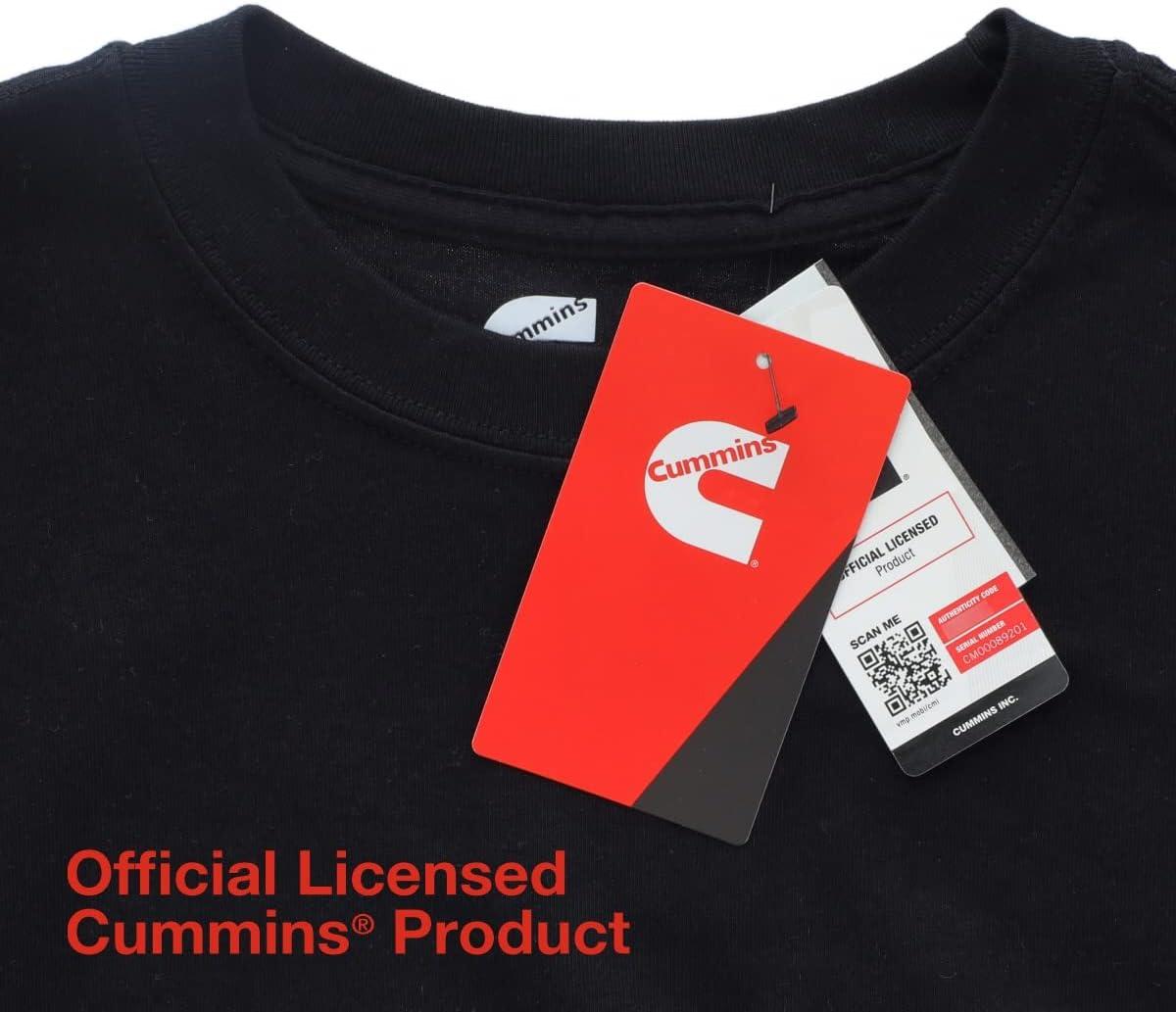 Cummins Men Standard Short Sleeve Pocket Tee, Black