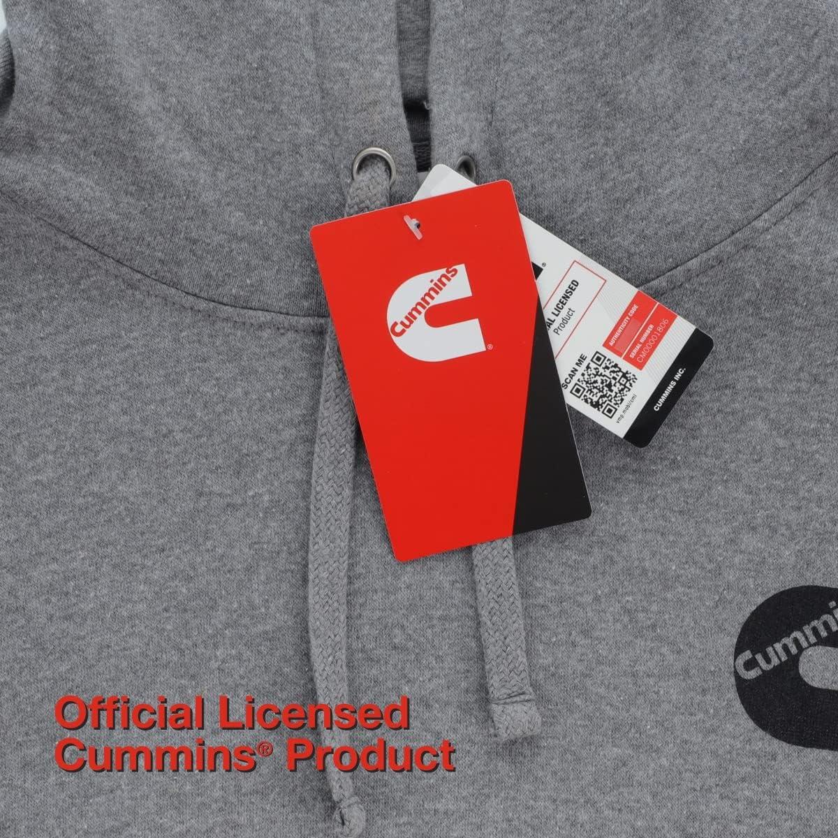 Cummins Hoodie Mens Womens Sweatshirt Pullover Logo Hoodies(Gray)