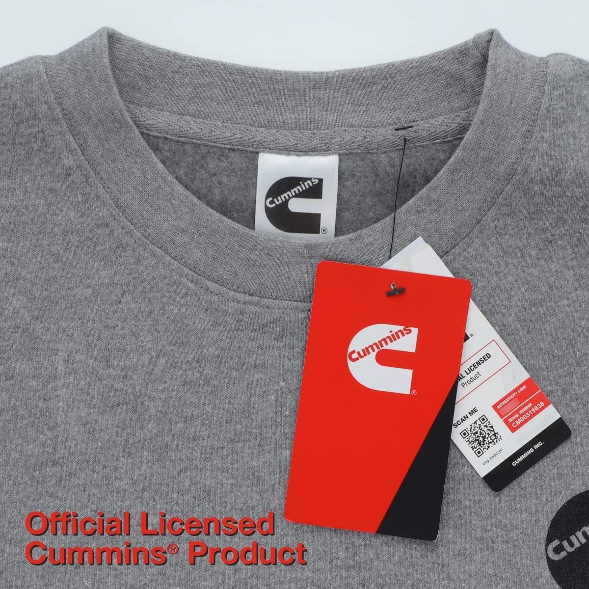 Cummins Fleece Crewneck Sweatshirt, Gray, S – 4XL(Gray)