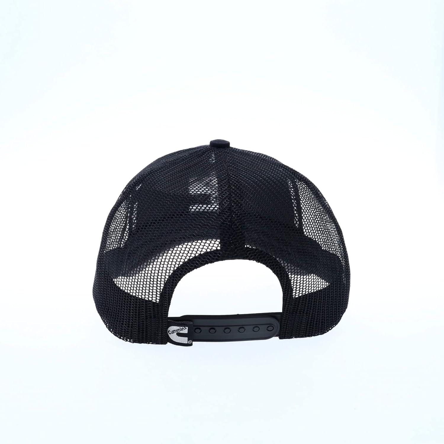 Cummins Trucker Hat Mens and Womens Mesh Back Baseball Cap, Snapback Trucker Hat Diesel Tech Ball Cap(Black)