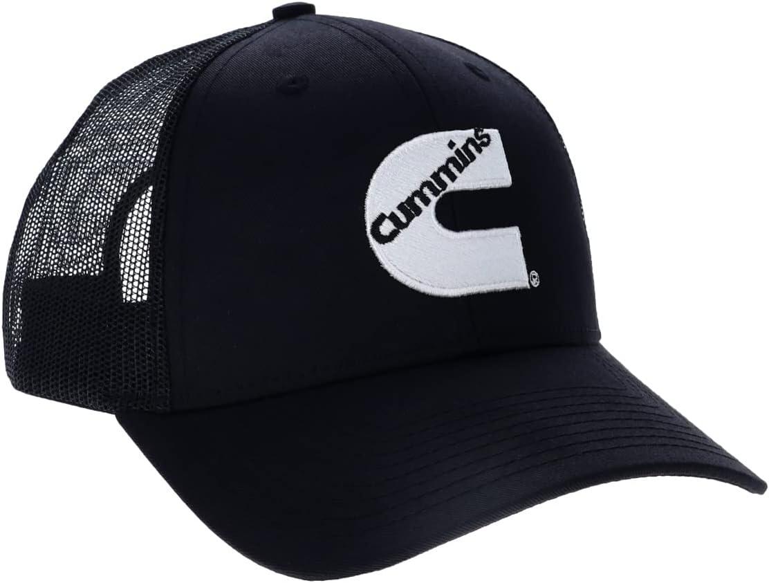 Cummins Trucker Hat Mens and Womens Mesh Back Baseball Cap, Snapback Trucker Hat Diesel Tech Ball Cap(Black)
