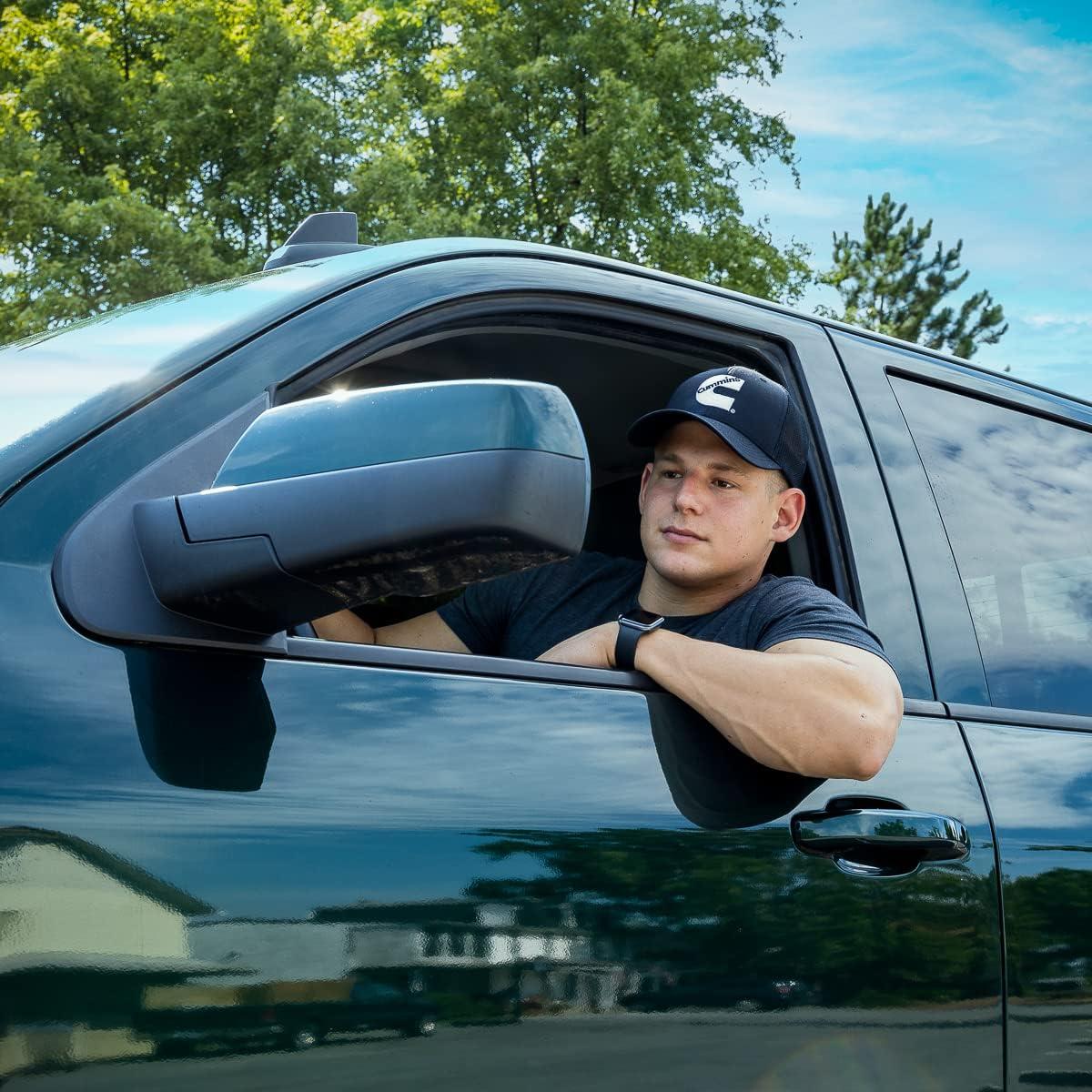 Cummins Trucker Hat Mens and Womens Mesh Back Baseball Cap, Snapback Trucker Hat Diesel Tech Ball Cap(Black)