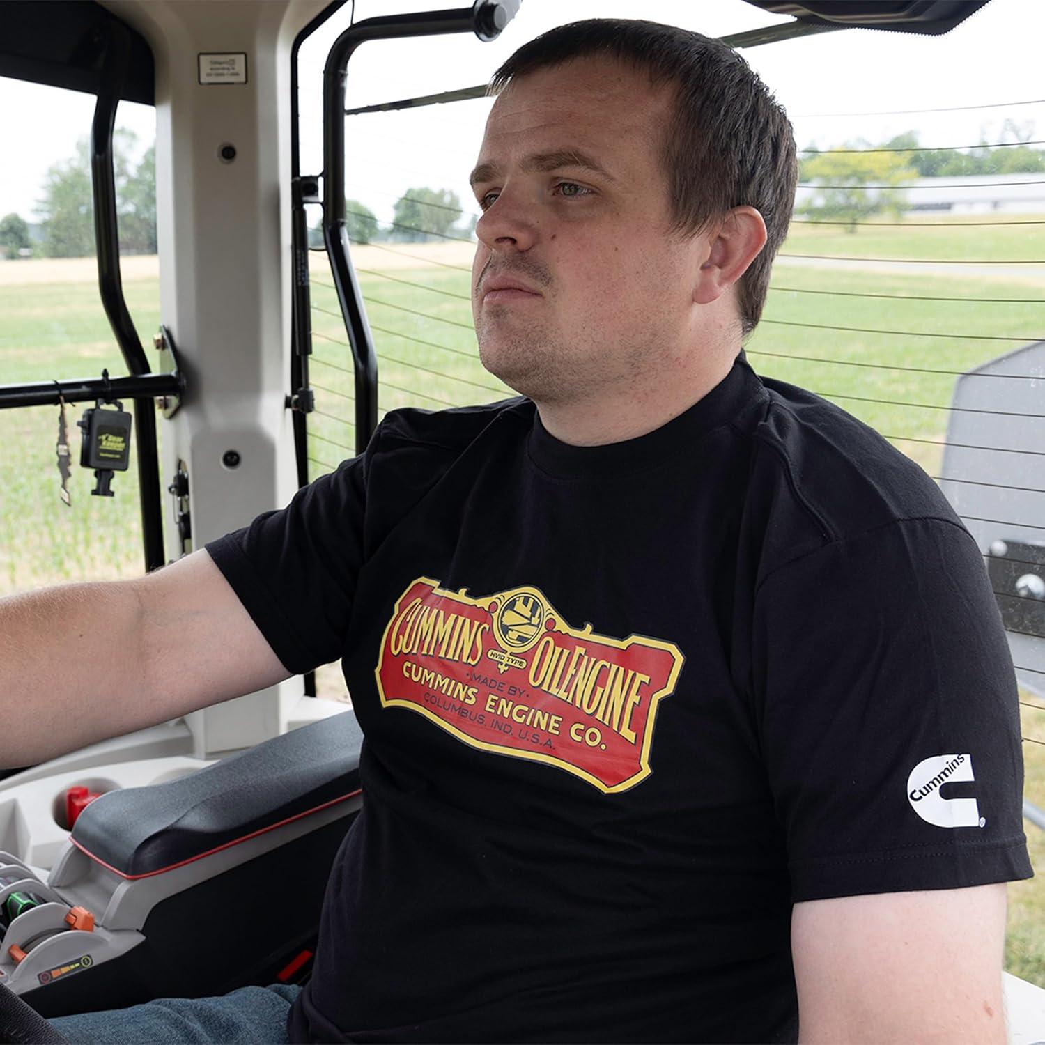 Cummins Standard T-Shirt, Black, M – 3XL(Black)