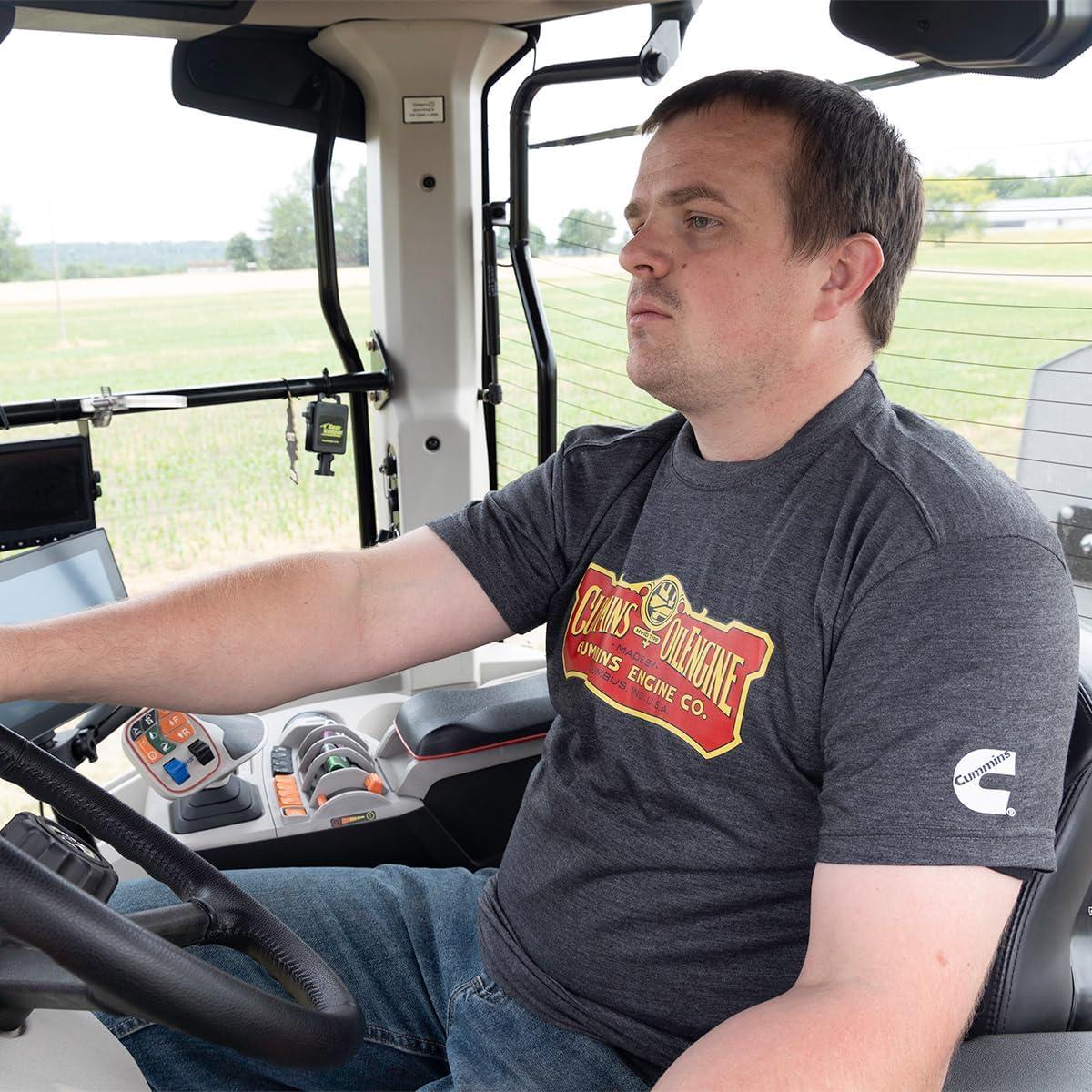 Cummins Standard T-Shirt, Charcoal, M – 3XL(Charcoal)