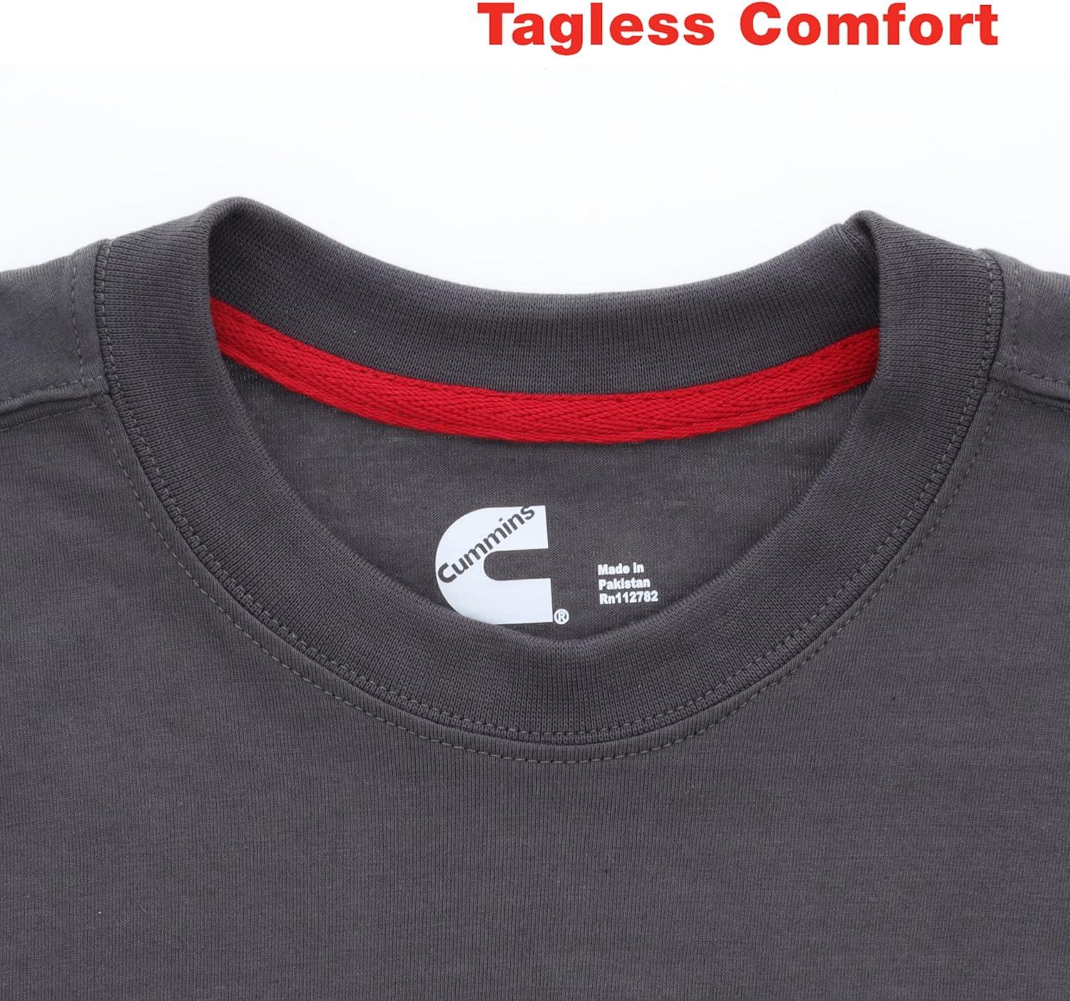 Cummins Turbo Diesel Emblem T Shirts for Men and Women Crew Neck Trucker Apparel Dodge Ram Tee(Charcoal)