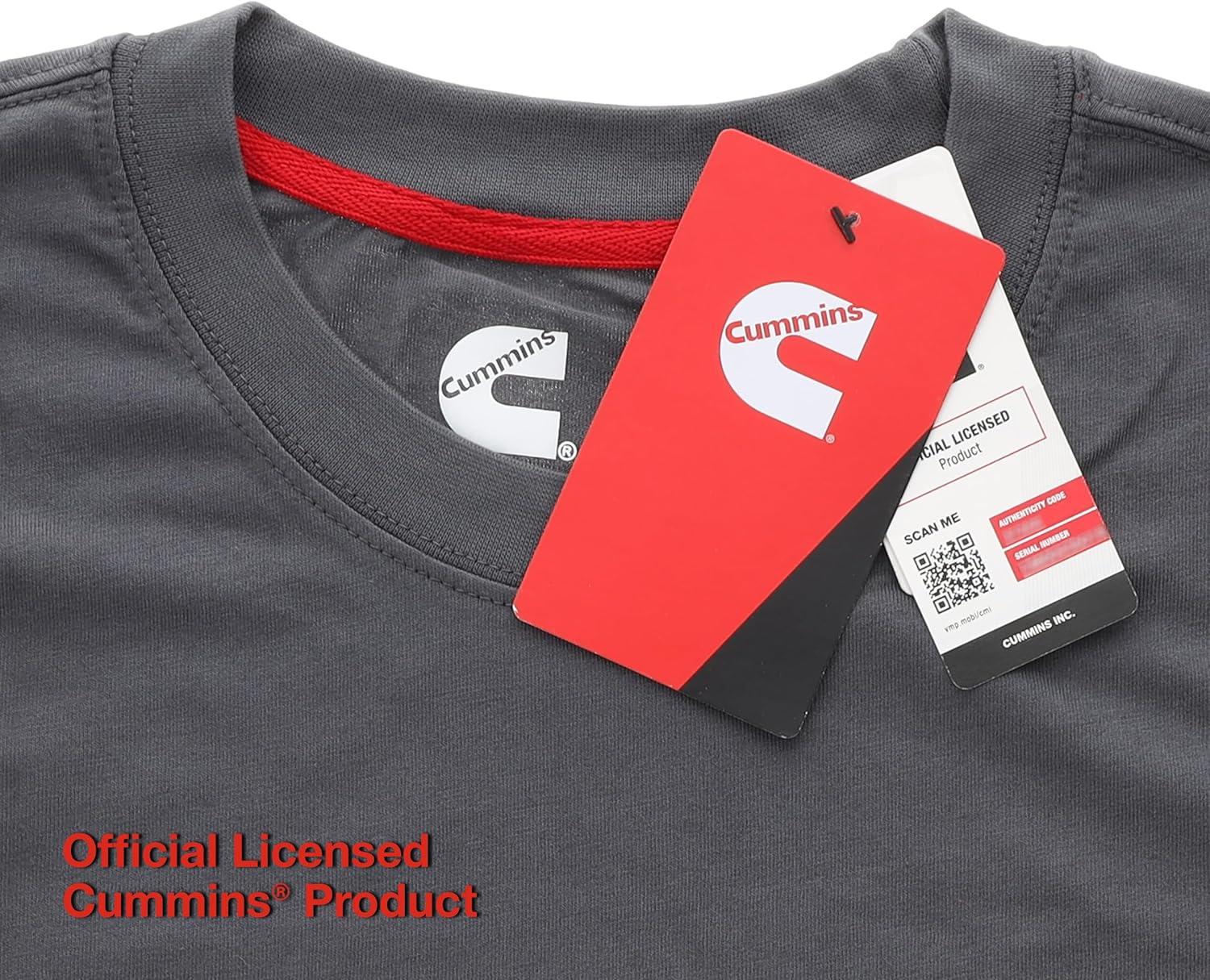 Cummins Turbo Diesel Emblem T Shirts for Men and Women Crew Neck Trucker Apparel Dodge Ram Tee(Charcoal)