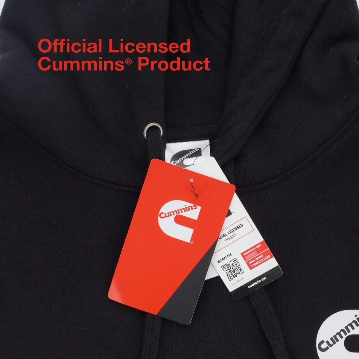 Cummins Hooded Sweatshirt, Black, S – 4XL(Black)