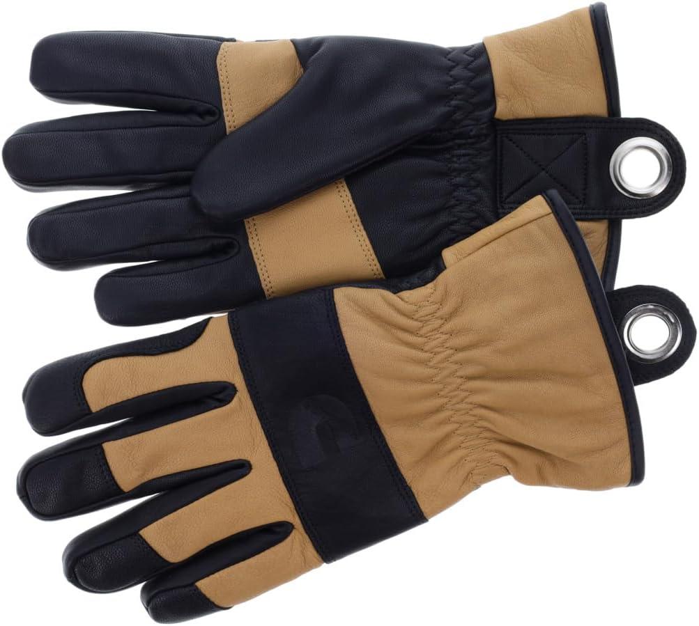 Cummins Winter Leather Gloves Work Goatskin Leather Fleece Lined with Thinsulate Winter Men Women Driving Utility, Large(Large)