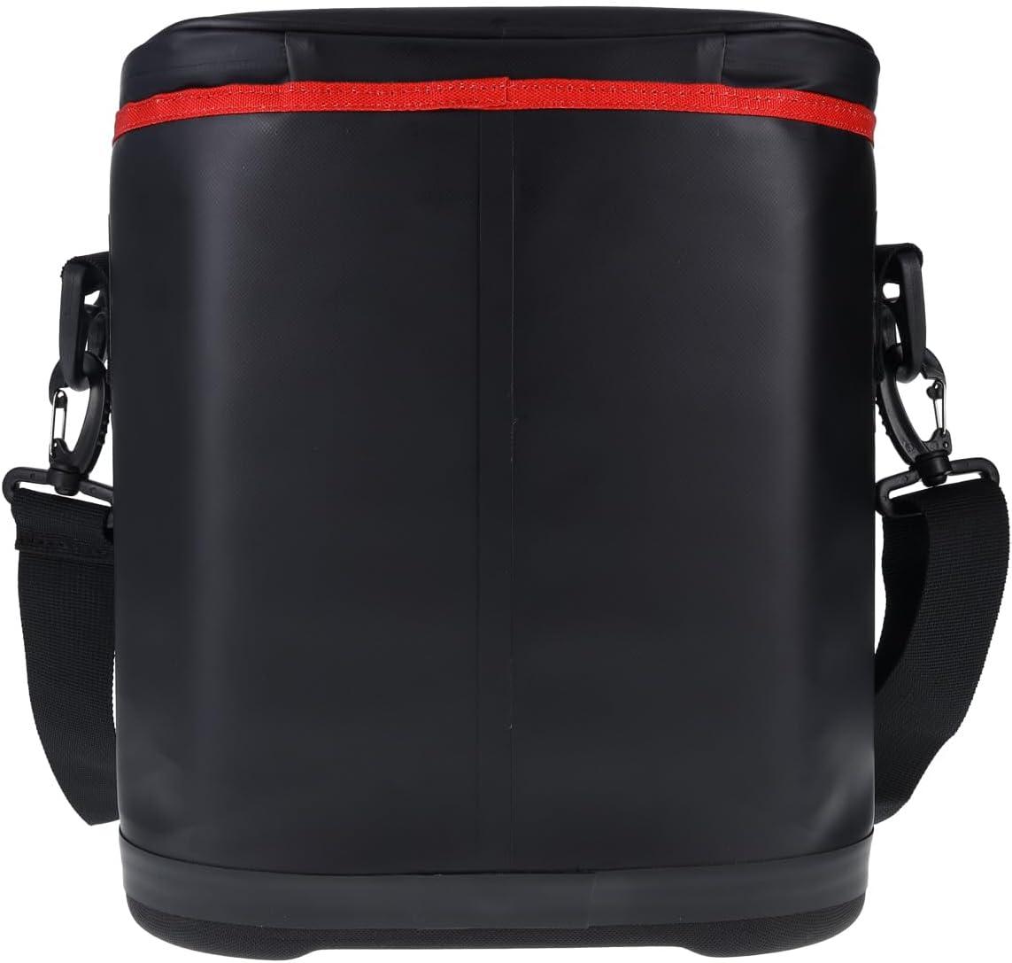 Cummins Portable Soft Cooler Bag CMN34718 12-Can Double-Laminated Insulated Cooler with Strap, 48-Hour Ice Retention Adult Insulated Thermal Bag for Work Camp Beach – Black
