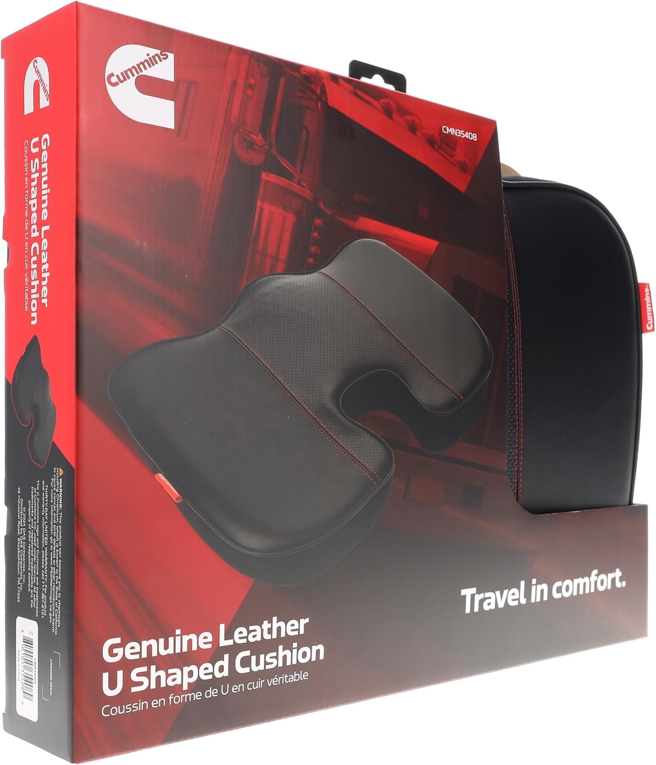 Cummins Genuine Leather U Shaped Cushion