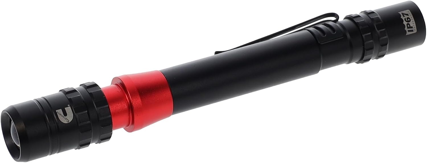 Cummins CMN35362 Pro Series Ignition Rechargeable Flashlight 500 Lumen LED Multiple Light Modes Pocket Pen Clip Flashlight