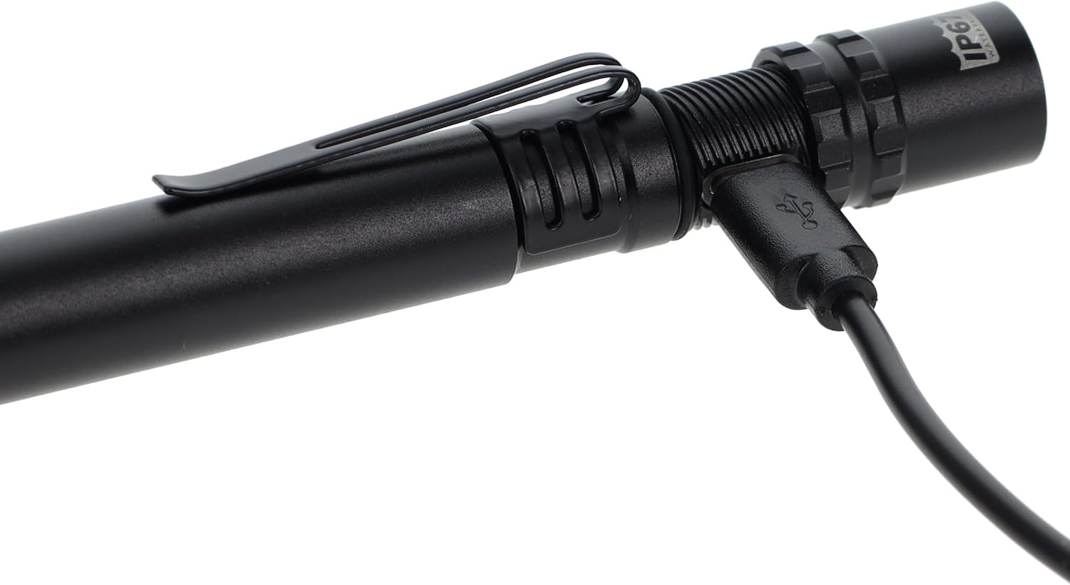Cummins CMN35362 Pro Series Ignition Rechargeable Flashlight 500 Lumen LED Multiple Light Modes Pocket Pen Clip Flashlight