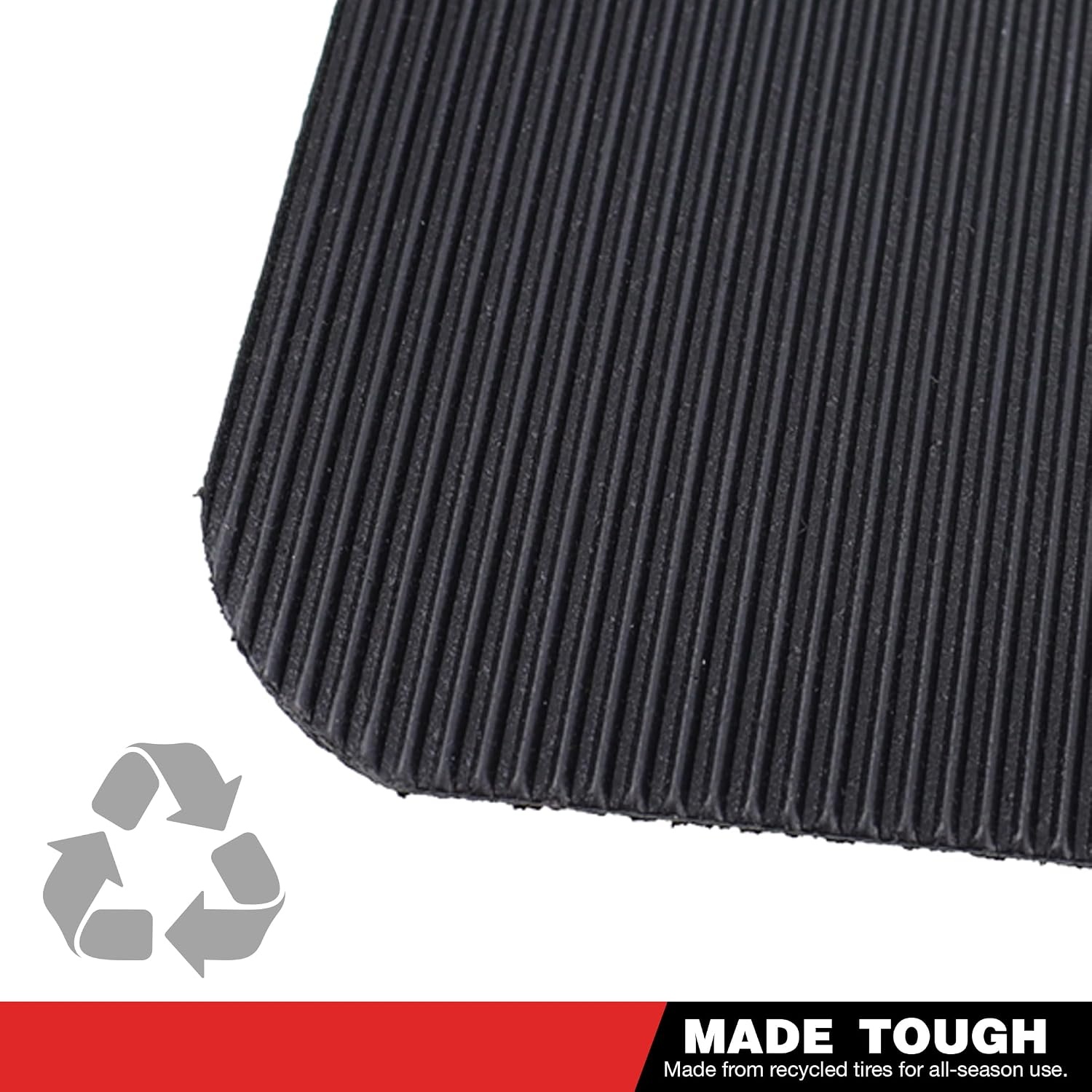 Cummins CMN5086 Rubber Mud Flap 24×30 Inch Semi Truck Splash Guard Diesel Fan Mud Flap for Semi Truck – Black