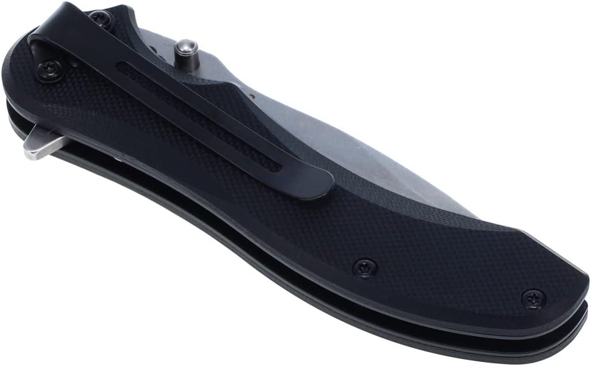 Cummins Serrated Blade D2 Steel Pocket Knife 3-inch CMN4726 – Lightweight Folding Knife Survival Tactical EDC- Black