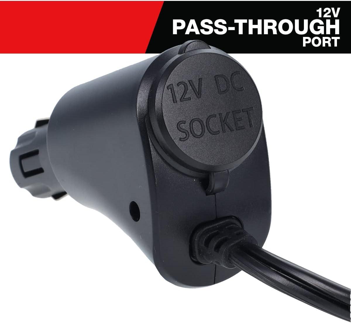 Cummins 120 Watt Cupholder Inverter with Dual AC Outlets DC to AC Car Inverter 12v to 110v CMN120C(CMN120S)