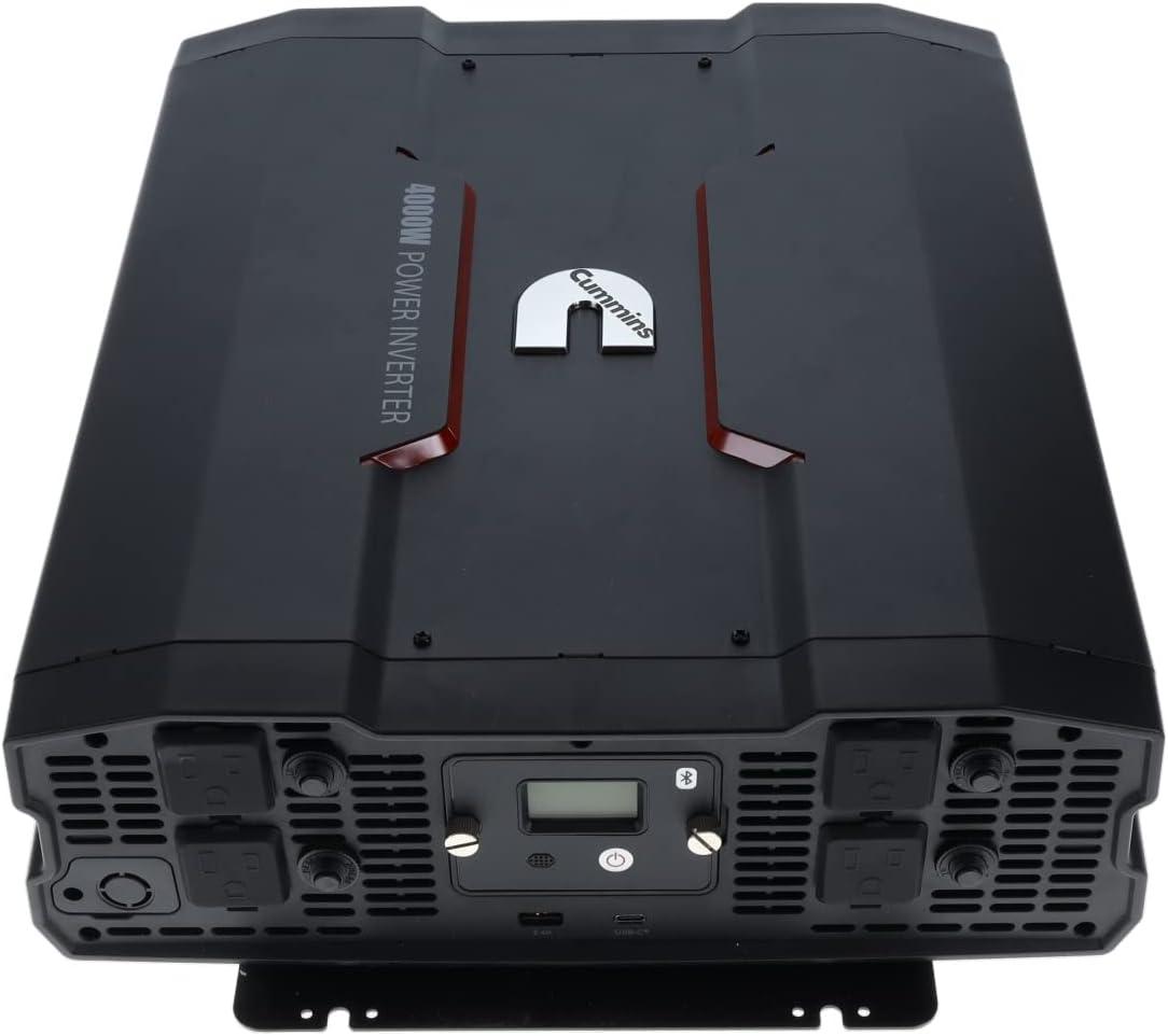 Cummins 3000 Watts Inverter Modified Sine Wave Truck Inverter 12 Volts to 110 Volts Four AC Outlets Two USB Ports (Plus Cable Kit)- CMN3000W – Inverters for Vehicles, Van Life, Camping(4000 Watts)